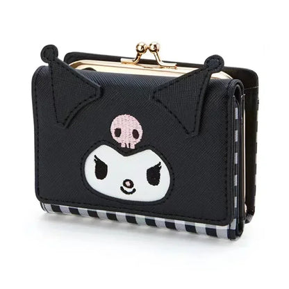 Sanrio Hello Kitty Bag Kawaii Cinnamoroll My Melody Kuromi Casual Fashion PU Leather Wallet Cute Folding Card Bag Birthday Gifts.