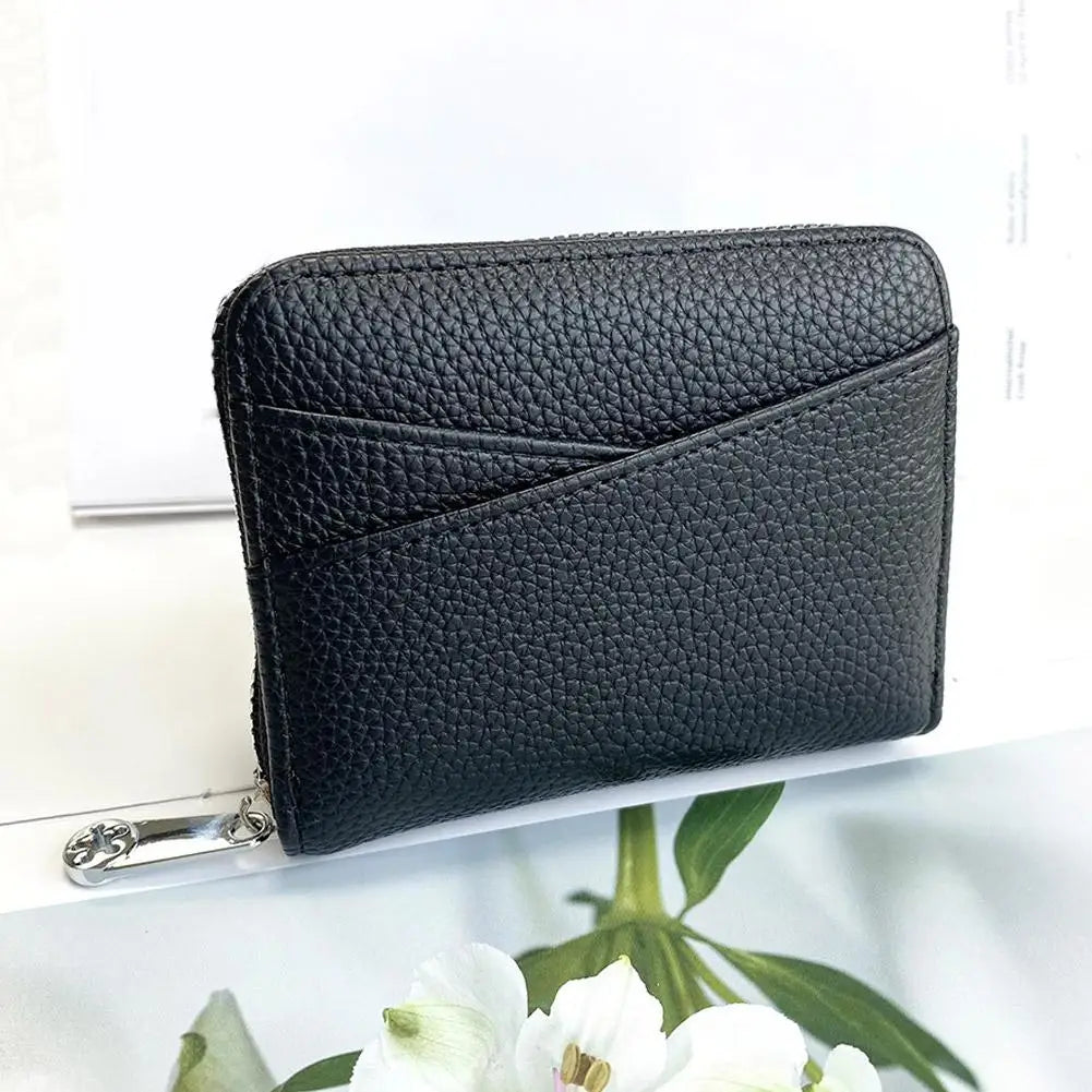 Multi-Pocket Portable PU Leather Wallet Japanese Wallet Coin Bags Multi-Card Slot ID Card Holder Coin Zipper Purse For Women.