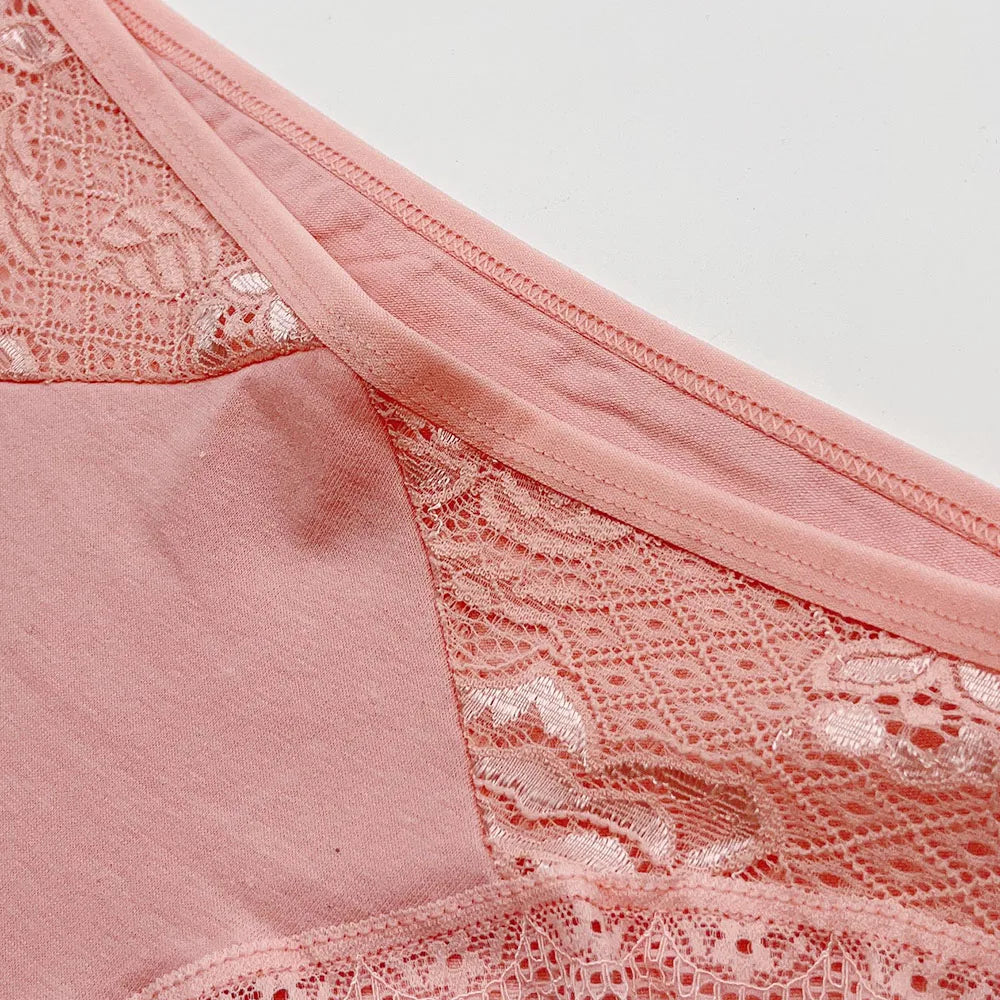 Lady Underwear 5 PCS/SET Sexy Lace Underpants Fashion Female M-XL Women Panties Cotton Briefs.