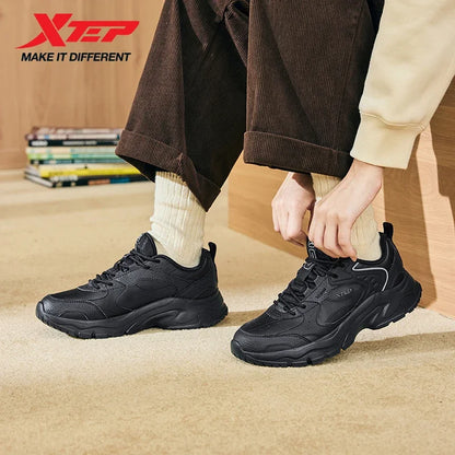Xtep Women's Casual Shoes 2024 Winter Trendy Retro Durability Comfortable Sneakers Stability Sports Shoes 876418320008.