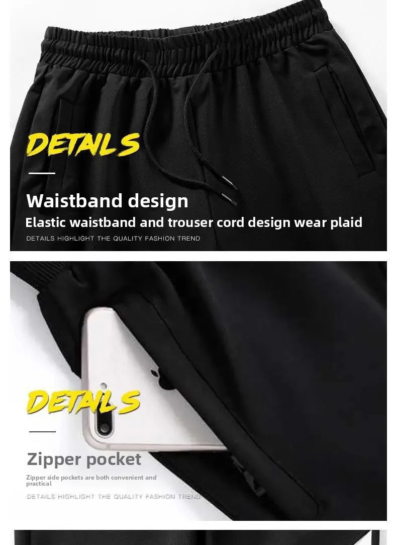 Autumn Winter Loose Hooded Long Sleeve Zipper Jacket Pants Trendy Set Men's Clothing New Hot Sale Of The Season Style Casual Out.