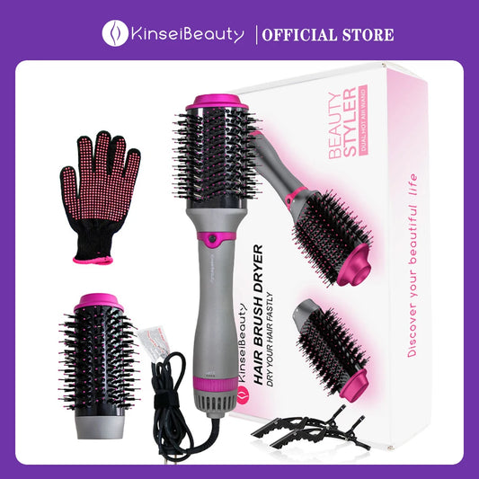 One Step Hair Blower Brush 360 Rotating Power Cable Hot Air Paddle Styling Brush Negative Ion Generator Curling Combair Straigh.