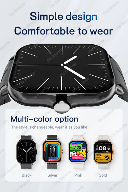 Outdoor Sports Smart Watch Wireless Calling Information Reminder Wallpaper Change Men's and Women's Waterproof Smartwatch 2025.