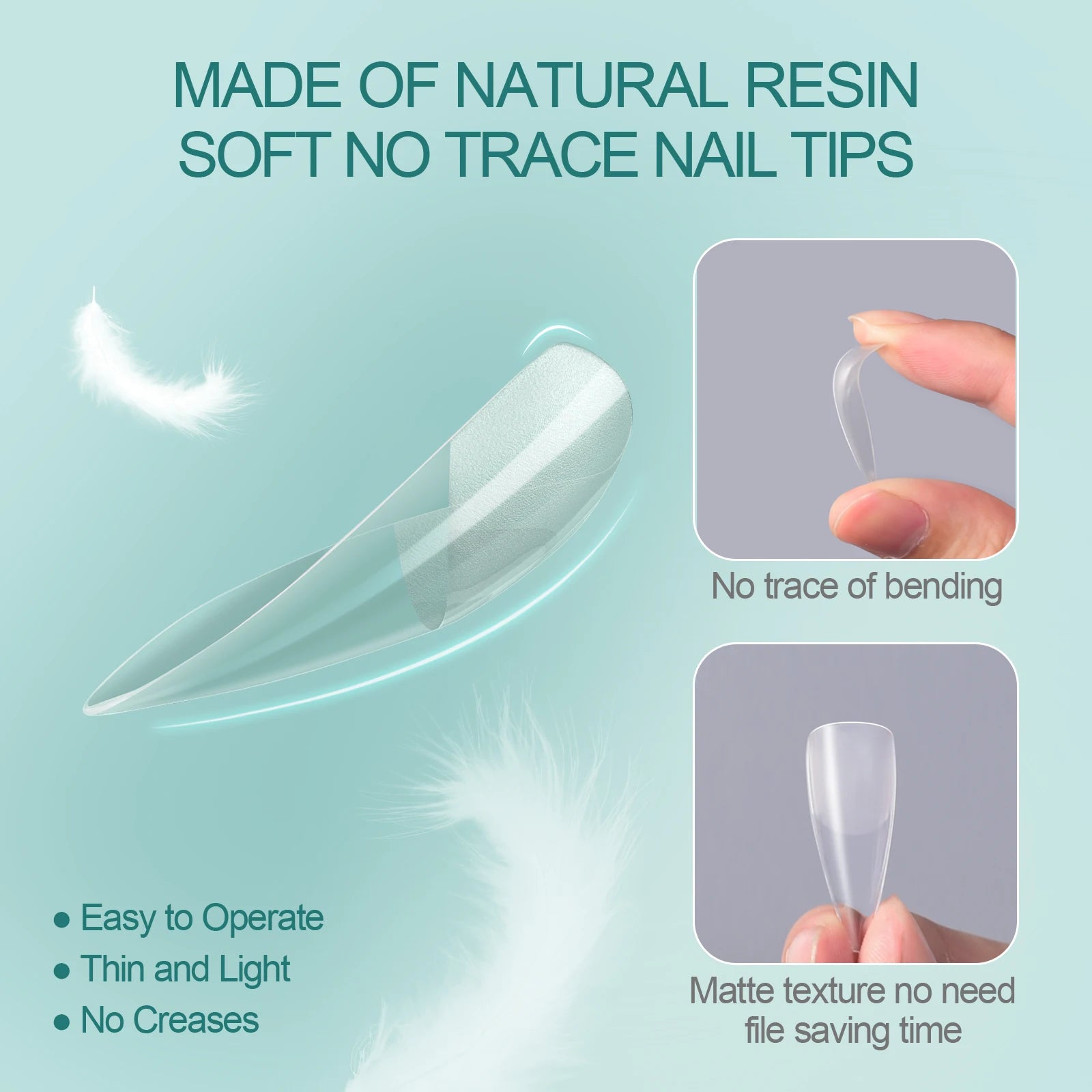 Nailpop 120pcs Acrylic Nails Fake Capsule Short Almond Coffin Square Artificial Nail Extension Soft Gel Tips Accessories Tools.