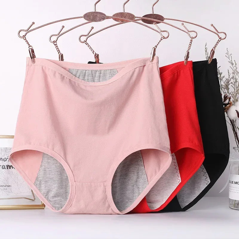 Cotton Physiological Period Leak Proof Menstrual Panties Women Breathable Soft Underwear Sexy Breifs Female Intimates.