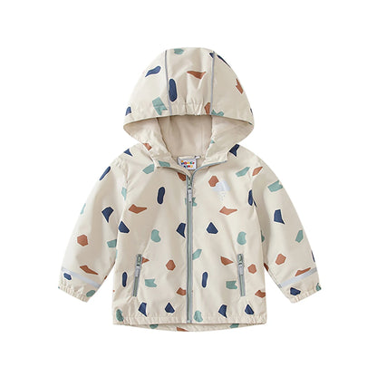 HONEYKING Children's Clothing Sets Raincoat Suit Baby Waterproof Overalls Pants Girls Jumpsuit For Kids Jacket And Trousers Set.