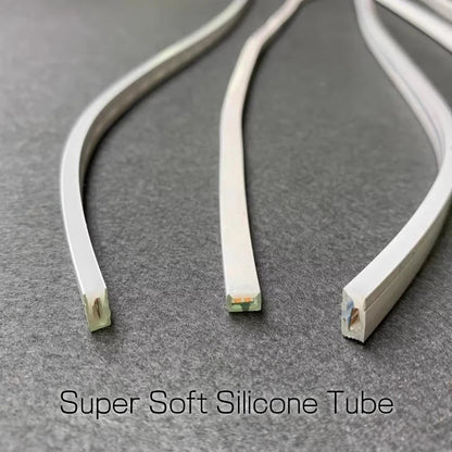 4/6/8/10mm Narrow LED Neon Silicone Tube Rope Lamp Recessed DC12V Flexible Waterproof Diffuser Cabinet Closet Ribbon Strip Light.
