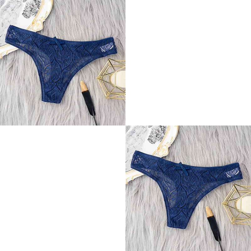 2 Pcs/Set Hot Sale Panties Women Sexy G String Lace Lingerie For Women Fashion Low Waist Thongs Soft Intimate Lady Underwear.