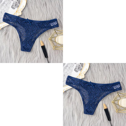 2 Pcs/Set Hot Sale Panties Women Sexy G String Lace Lingerie For Women Fashion Low Waist Thongs Soft Intimate Lady Underwear.