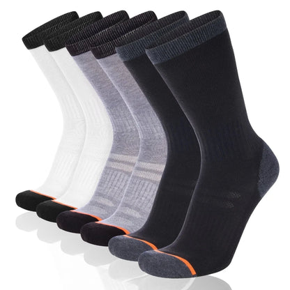 5 Pairs Of Men's Socks, Autumn And Winter Vintage Fun Fashion Athletic Socks, Sports Trend Socks.