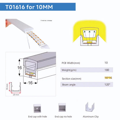 IP67 Waterproof Flexible LED Neon Silicone Light Tube for WS2812B WS2811 5050 RGB 5mm 8mm 10mm 12mm PCB Light Strip.