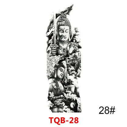 16 Designs Full Arm Temporary Tattoo Sleeve Waterproof Tattoos For Cool Men Women Tattoos Stickers On The Body Art #272596