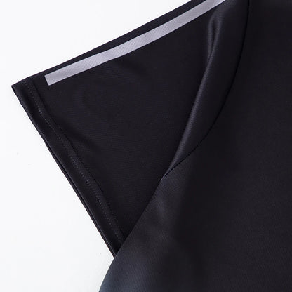 2pcs Summer Men's Quick drying Sports Suit Loose And Comfortable Round Neck Short Sleeved T-shirt Versatile Running Pocket Short