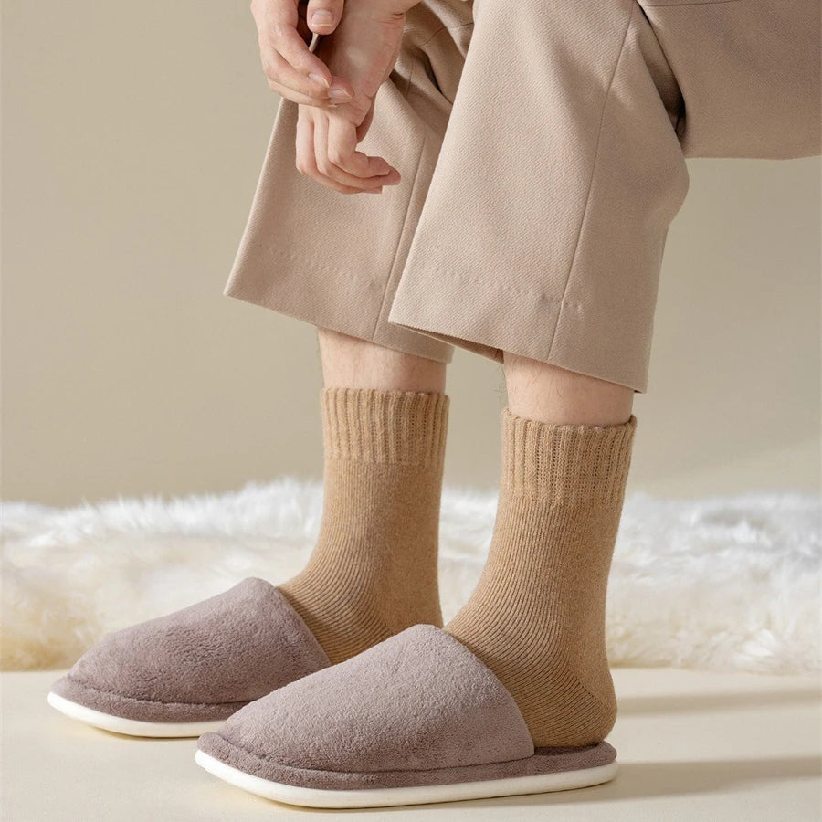 MuqiNush 5 Pairs  Socks Men Women Ankle Knee-High Sport Athletic Running Cycling Socks Winter Warm and Thick Fashion For Daily.