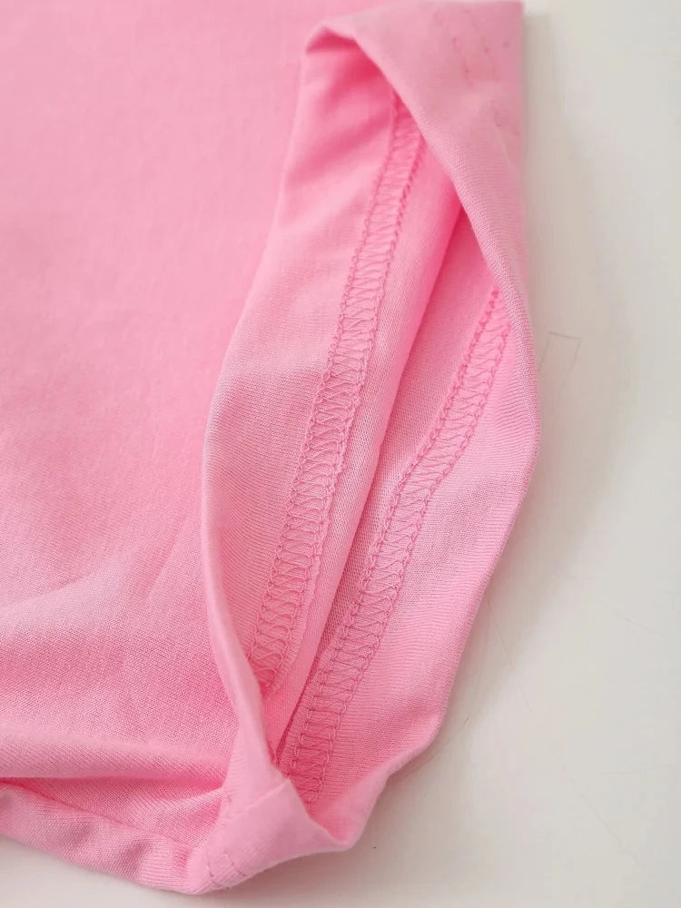 HH Women Casual Sport Pant Suit Vintage Solid Short Sleeve O Neck T-Shirt + Drawstring Jogging Pants Woman Commuting Sets.