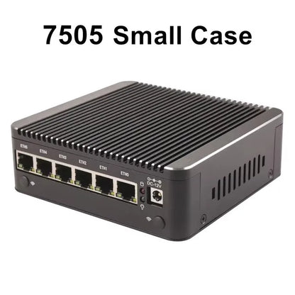 Intel N150 7505 6305 6 Lans i226-V 2.5G Firewall Soft Router DDR4 NVMe 1*COM Type-C pfSense OPNsense Fanless Mini PC Computer