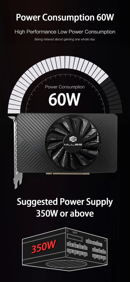 MLLSE GTX 750Ti 4GB Graphics Card GDDR5 128Bit HDMI DVI VGA PCI-E 3.0 Geforce GPU Gtx 750ti Gaming Video Card Placa De Video.