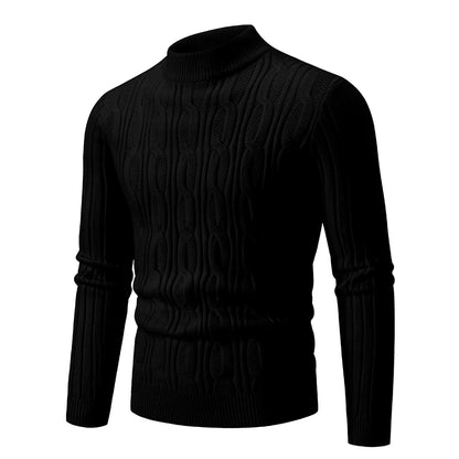 2023 Autumn  and Winter New Sweaters Warm Fit Knitted Sweaters Solid Color Casual Pullover Multiple Styles Sweater Men