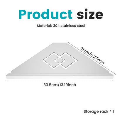 Edelstahl Badezimmer Regal Shampoo Make-up Dusche Lagerung Regal Badezimmer Wand Halterung Ecke Organizer Rack