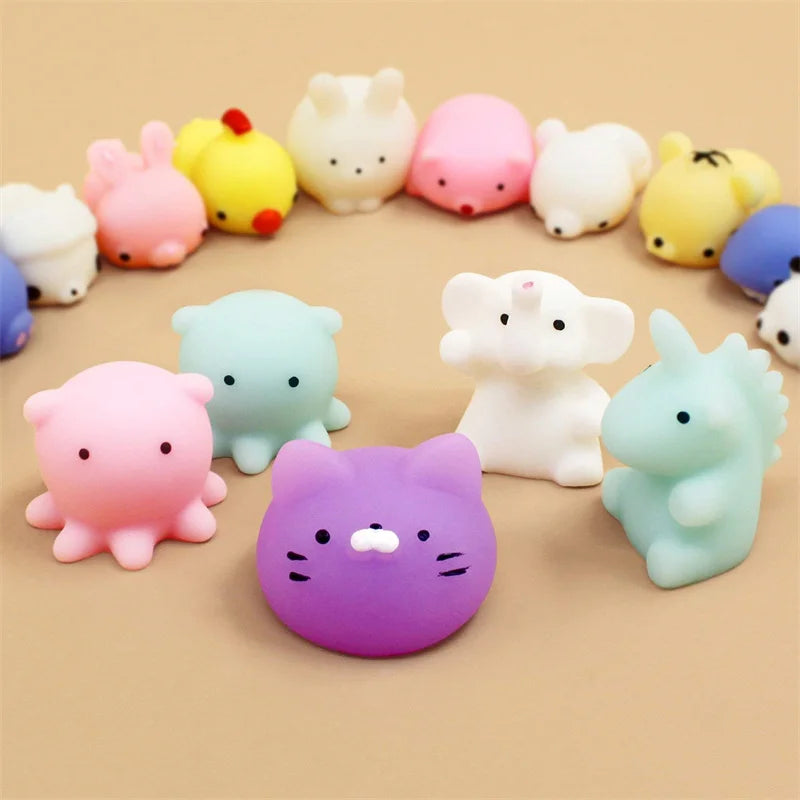 50-5PCS Mochi Squishies Kawaii Anima Squishy Toys For Kids Antistress Ball Squeeze Party Favors Stress Relief Toys For Birthday.