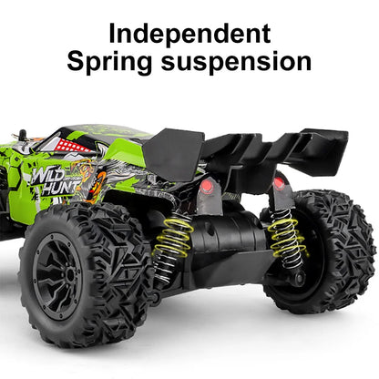 RC Off-road Car Toy 2.4G High Speed Remote Control 1:14  Bigfoot Climbing Model Car Shock Absorber With led light.