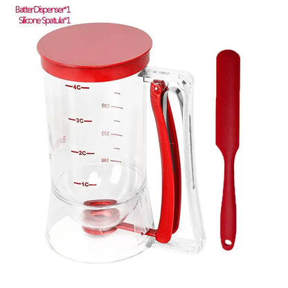 Hand-Held Batter Dispenser For Cupcakes Easy-To-Use Batter Dispenser And Butter Separator With Measuring Labels Kitchen.