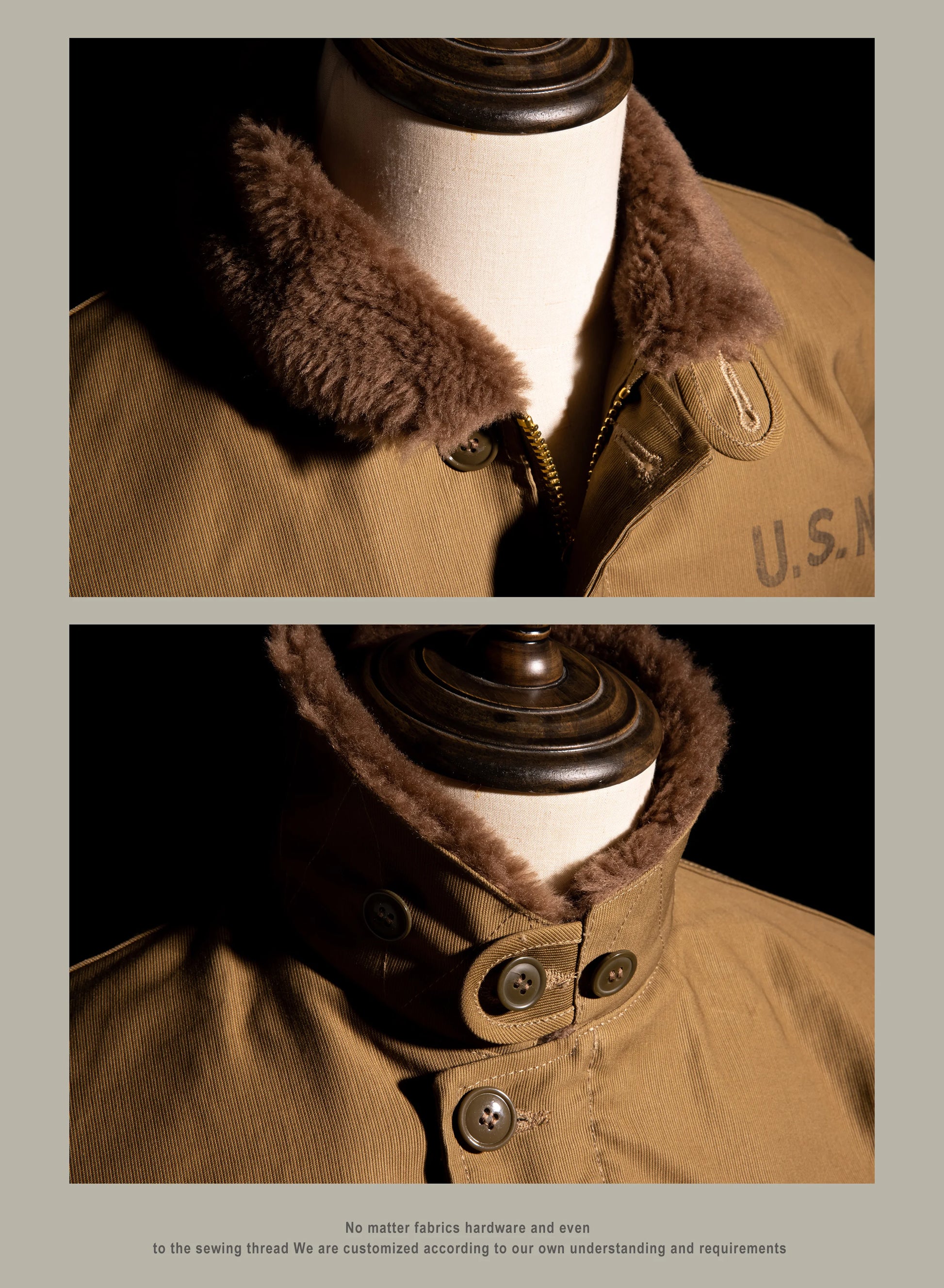 Red Tornado US Size Good Quality Cotton Canvas 70% Wool N1 Jacket N1-0001B.