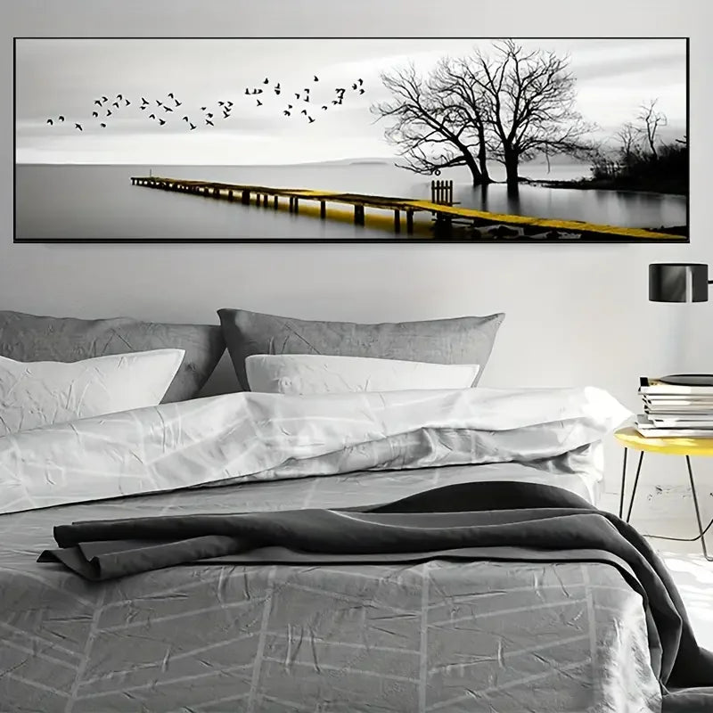 1pc Industrial Style Bridge Scenery HD Canvas Painting Art Posters for Home and Office Decor  Wall Pictures  Frameless.