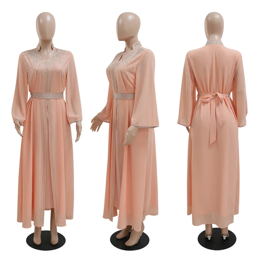 Floral Bedruckte Abaya Arabisch Langes Kleid Frauen Muslimischen Marokkanischen Kaftan Robe Golf Jalabiya Dubai Islam Türkei Kleider Ramadan Kleid