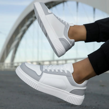 YRZL Womens Sneakers Autumn White Shoes Lightweight Thick Sole Non Slip Skatebaord Shoes Unisex Casual Sports Shoes for Man