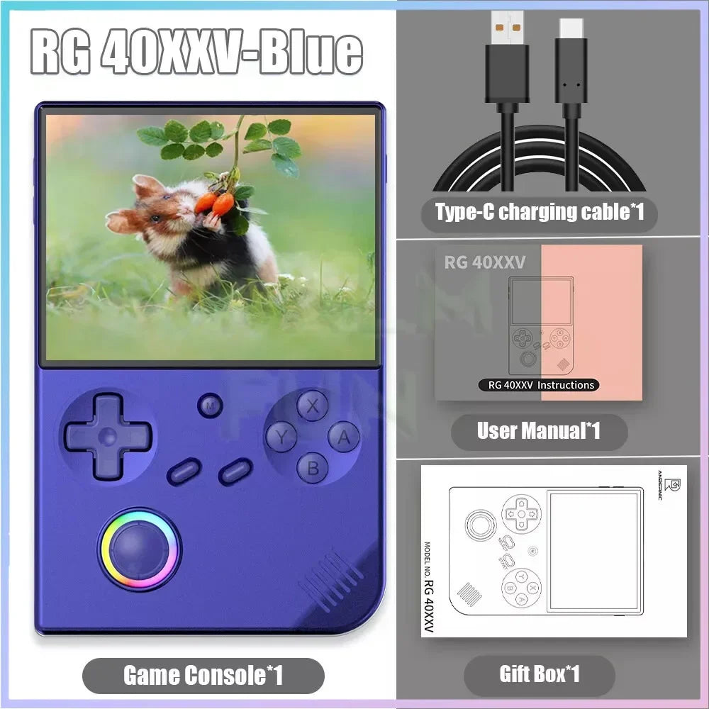 RG40XXV Retro Handheld Game Console 4.0 Inch 640*480 Screen Linux System 5G WiFi Bluetooth HDMI TV Output Video Game Player.