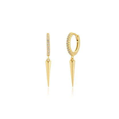 Silver Gold Color Hoop Earring Trendy Punk Hip Hop Rivet Ear Rings for Women Gothic Party Jewelry Pendientes Orecchini 2025