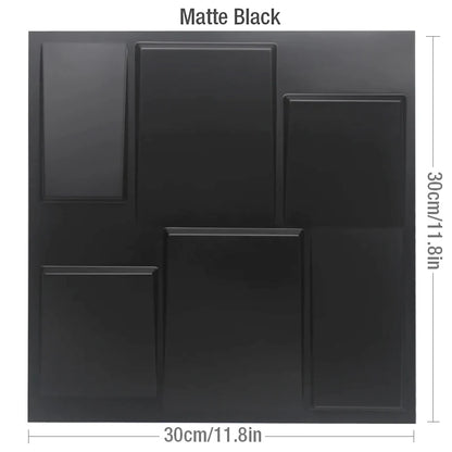 12 Pcs Super 3D Art Wall Panel PVC Waterproof renovation 3D wall sticker Tile Decor Diamond Design DIY Home Decor11.81''x11.81''