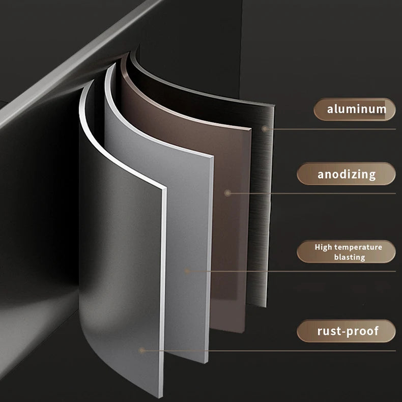 Bad Regal Make-Up Lagerung Organisatoren Aluminium Dusche Shampoo Handtuch Rack Regale Kein Bohrer Wand Regal Bad Zubehör