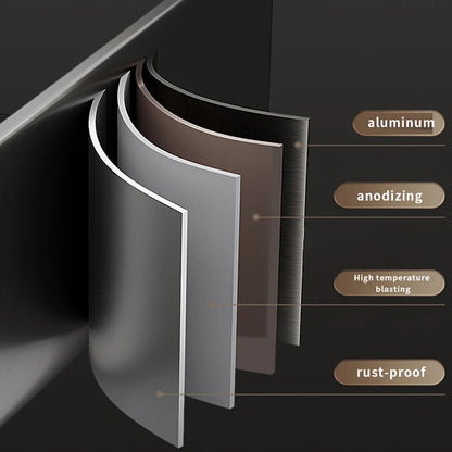 Bad Regal Make-Up Lagerung Organisatoren Aluminium Dusche Shampoo Handtuch Rack Regale Kein Bohrer Wand Regal Bad Zubehör