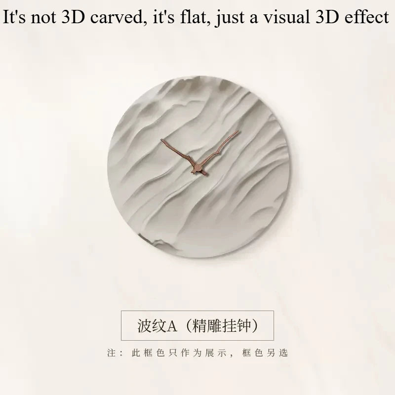 Stumme Wanduhren für Wohnzimmer, moderne runde Uhr, simulierte Stummuhr, fortschrittliches Licht, luxuriös, dekorativ, Wohnzimmer