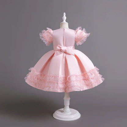Hetiso Mädchen Pailletten Prinzessin Kleid flauschige Tutu Ärmel Geburtstags feier Leistung Hochzeit Ballkleid Kinder Kleider 3 6 8 10 Jahre.