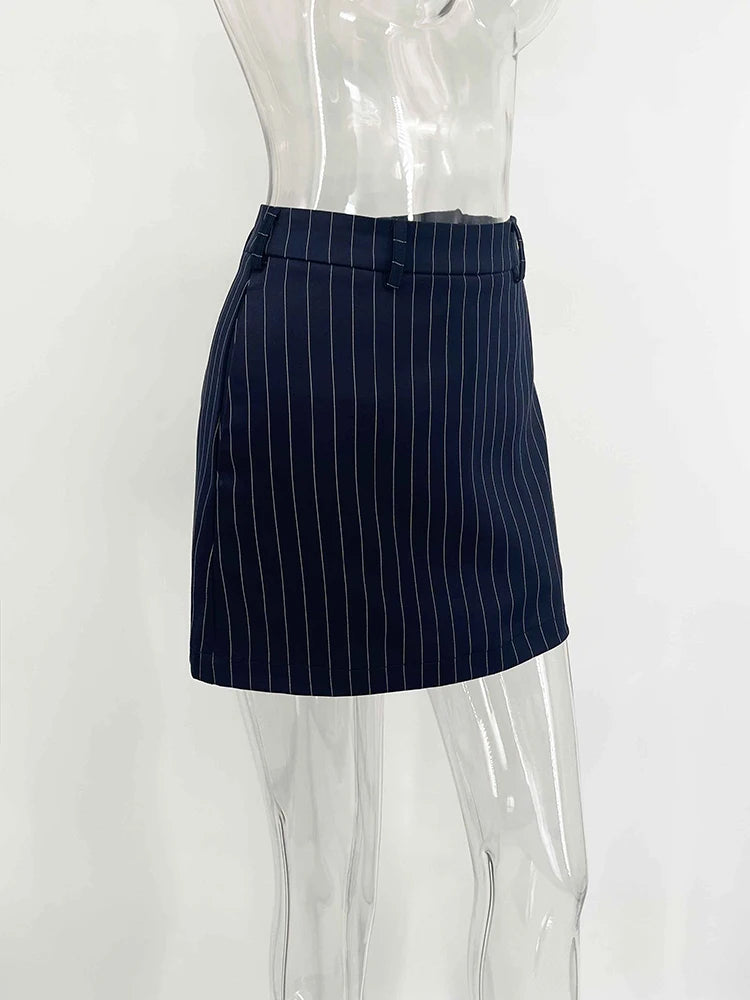 TARUXY Gestreiften Druck V-ausschnitt Band Anzug Mantel Für Frauen Langarm Tasten Büro Dame Top Elegante Weibliche Neue Blazer Outwear.