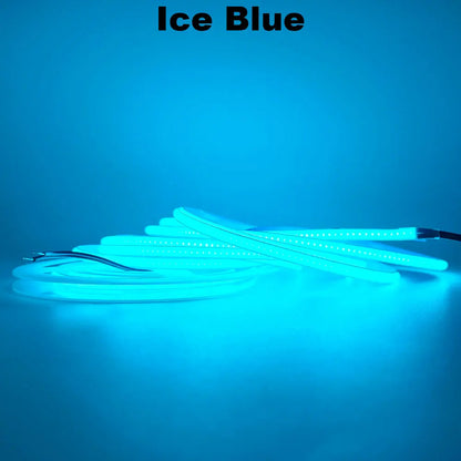 12V 24V COB LED Streifen 5mm/8mm PCB 400/480LEDs/m Flexible Rot/Grün/Blau/Rosa/Eisblau/Gelb Led Streifen Für Wohnkultur LED Lichter.