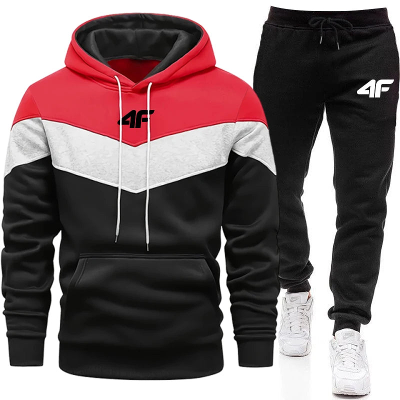 2025 Autumn Winter Men's Clothing Casual Sweatshirt Suit Sweatshirts for Men Daily Tricolor Hoodies Hot Sports Tracksuit Jogging.