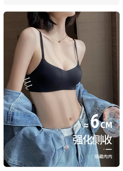 Seamless Bras for Women Small Chest 1/2 Cup Push Up Bra Non-Wire Bra Women Support Underwear Sexy Lingerie Female Intimates.