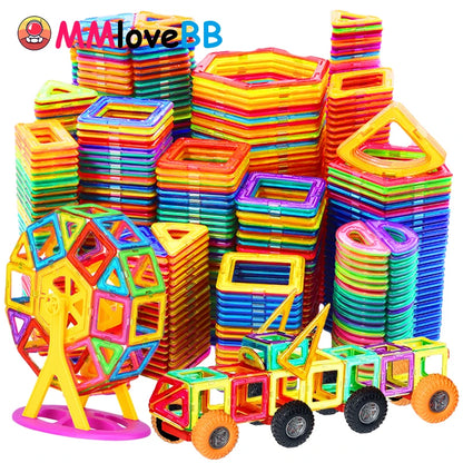 Magnets Toys for Kids Big Size Plus Magnetic Blocks for Children Designer Constructor Set Toys for Boys Building Blocks.