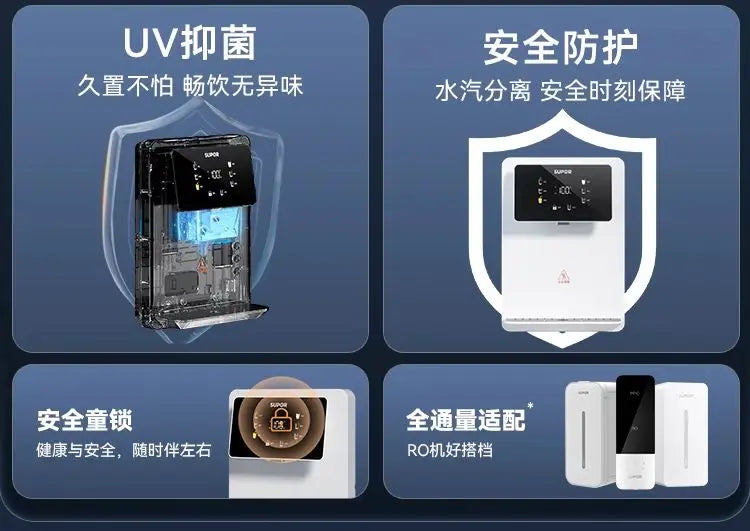 Supor reverse osmosis water purifier household direct drinking RO tap water filter kitchen water purifier genuine PR40