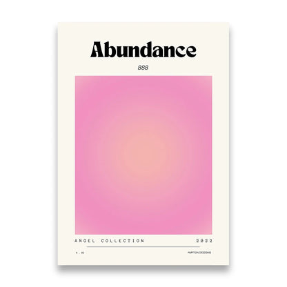 Pink Gradient Aura Spiritual Affirmation Wall Art Canvas Painting Nordic Posters And Prints Wall Pictures For Living Room Decor.