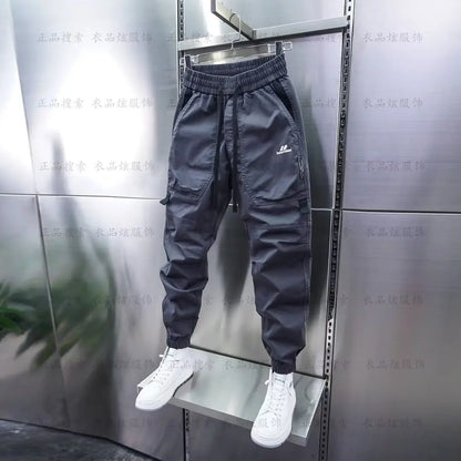 Multi-Pocket Cargo Hosen Einfarbig Casual Harem Bleistift Hosen Outdoor Jogging Jogginghose Luxus Marke männer Kleidung