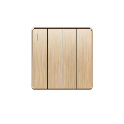 Gold 13A UK Stecker USB Steckdose, Haushalt elektrische licht schalter, universal 5 loch Dual Buchse mit USB Ladegerät, AC110-250V