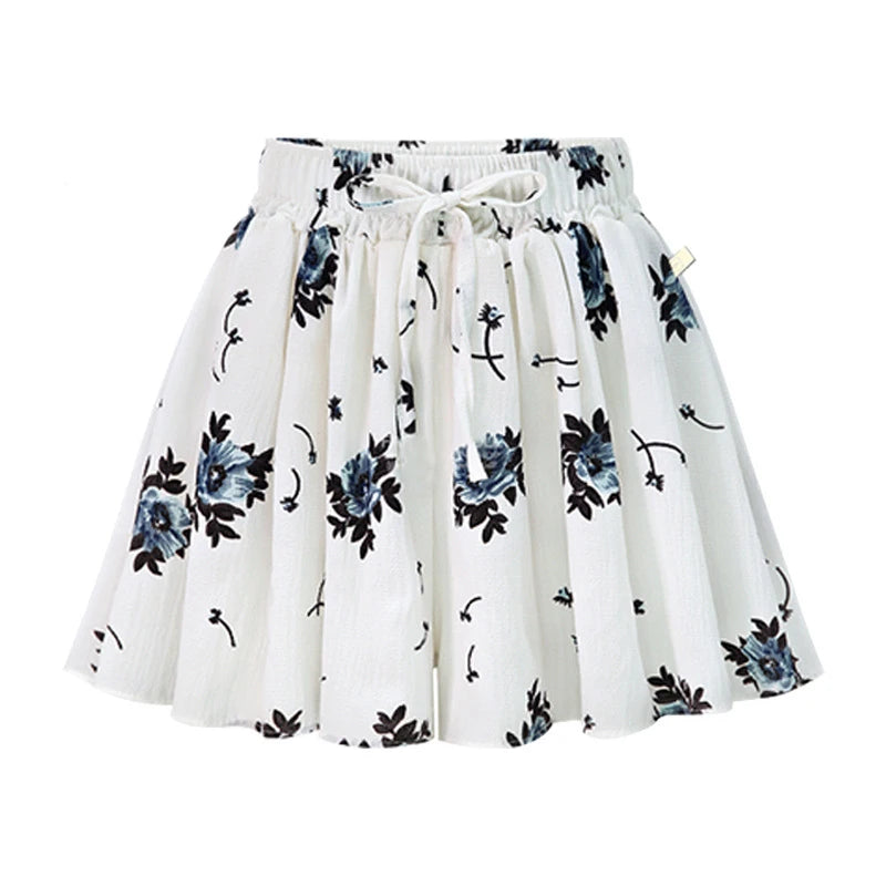 Summer Women Wide Leg Short Pants Skirt, High Waist Loose A-line Skirt Shorts Fashion Casual Chiffon Hot Pant Asian Size M-6XL.