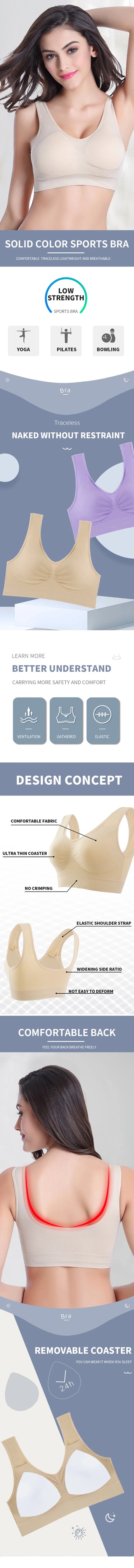 3PCS/lot Seamless Bra With Pads Plus Size Bras For Women Active Bra Wireless Brassiere Push Up Big Size Vest Wireless BH 5XL.