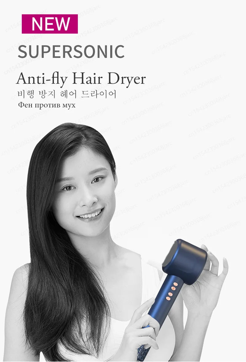 Super Hair Dryer 220V Leafless Hair dryer Personal Hair Care Styling Negative Ion Tool Constant Anion Electric Hair Dryers.
