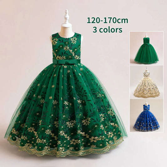 Kinderkleider, luxuriöse Partys, Abendkleid, Stichkleid für Mädchen, Abschlussball, Leistung, Teenager, Prinzessinnenkleider, 14 bis 16 Jahre